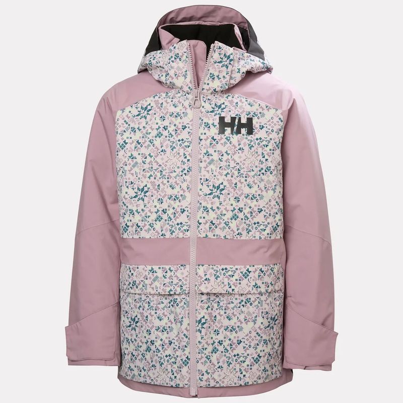 Junior Girls’ Stellar Jacket 2.0 / Purple Clay AOP