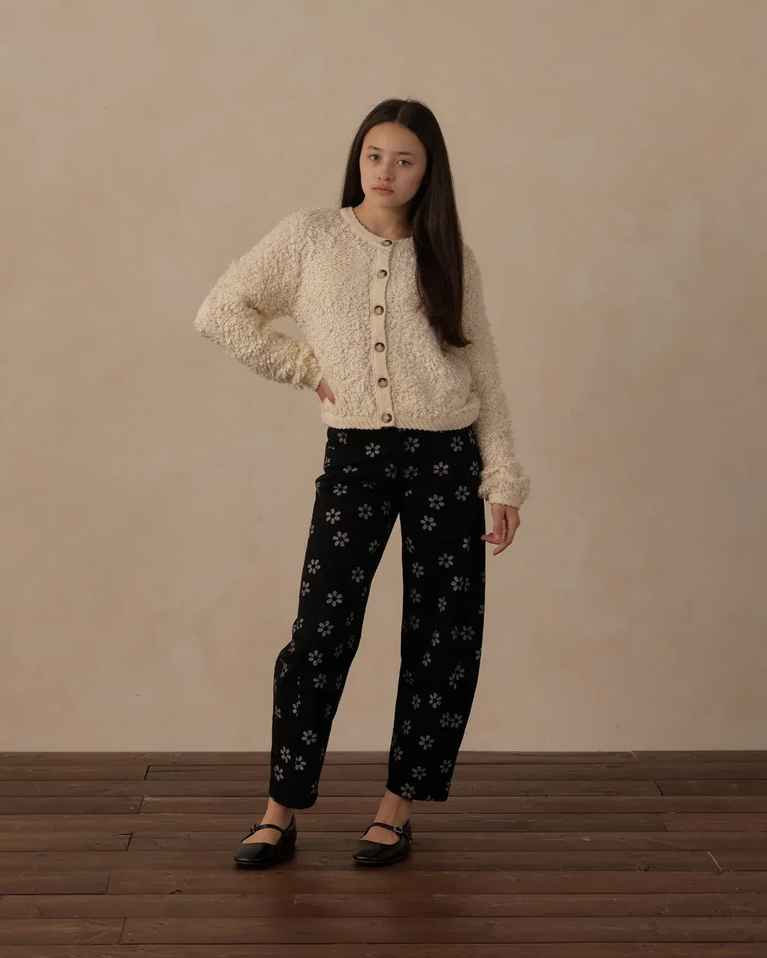 Rylee+Cru/Teen Chloe Cardigan/Natural