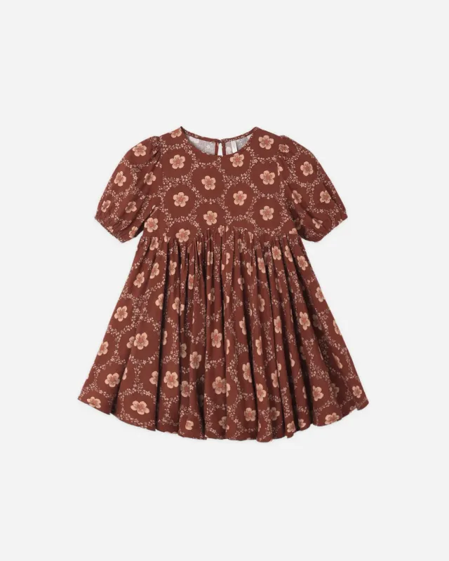 Rylee+Cru/Rose Dress Brick/Daisies