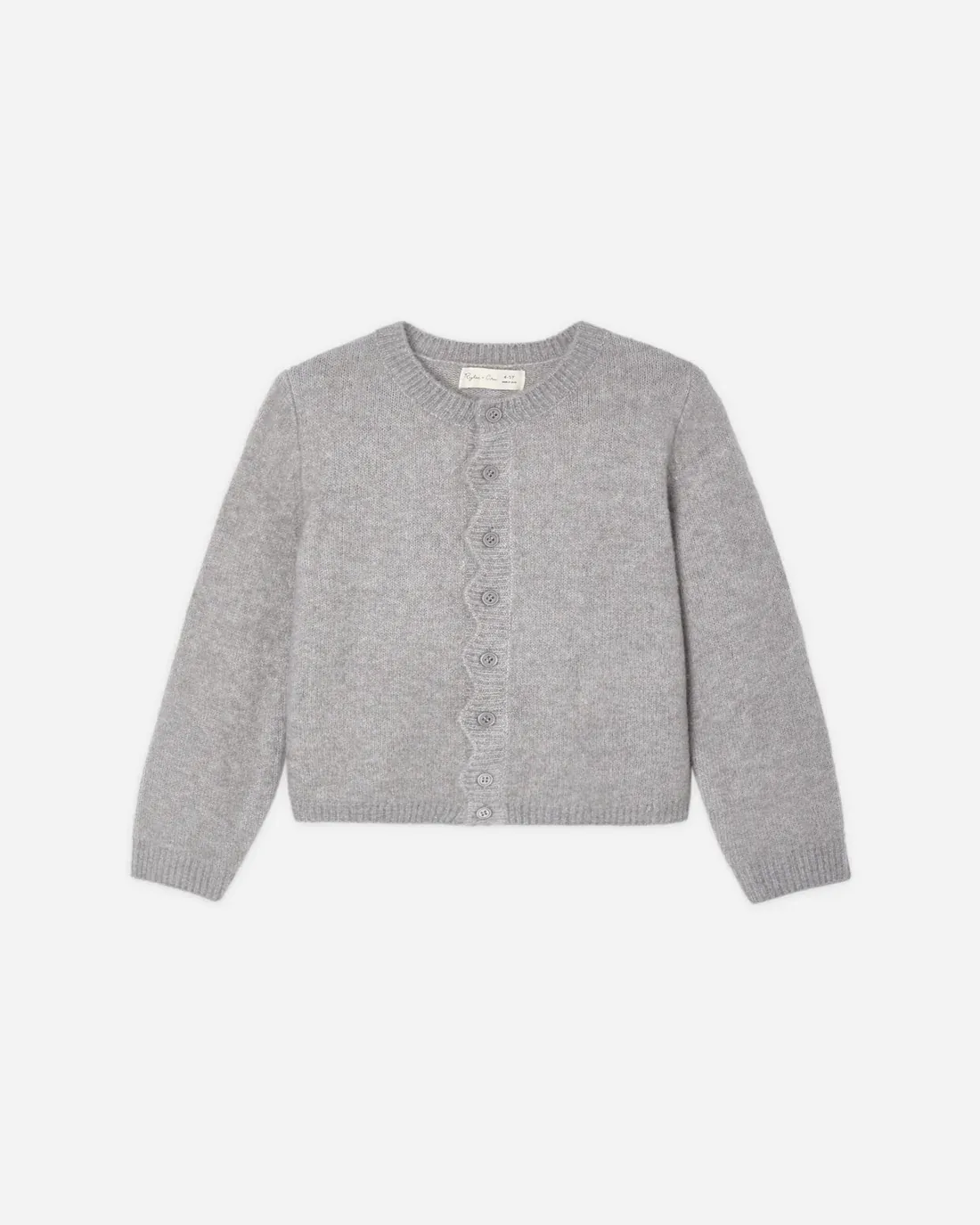 Rylee+Cru/Scallop Cardigan/Dusty Blue