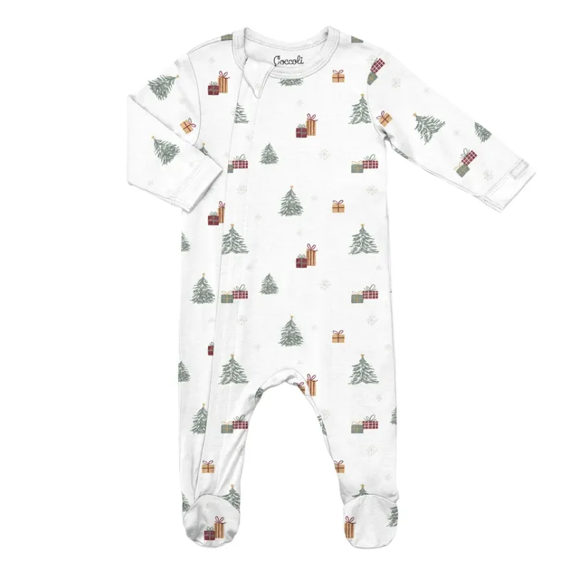 Coccoli/Cotton/Modal Zipper/White with presents/PZM6115