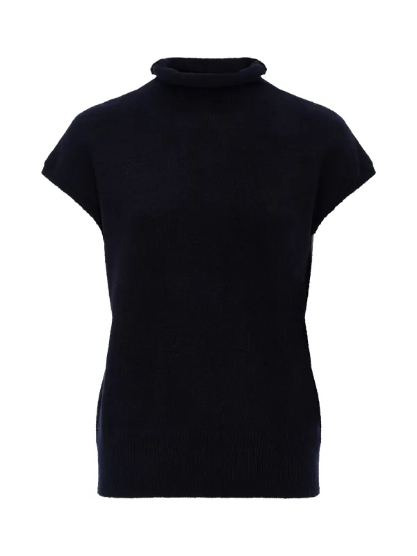 Sanctuary/Mock Neck Sweater Shell/Black