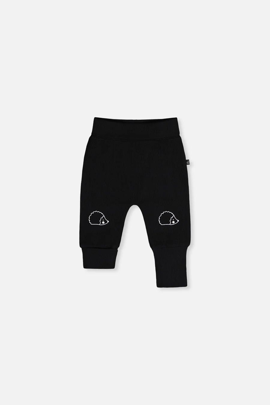Deux par Deux / Baby Cotton Evolutif Pant / Anthracite Hedgehog