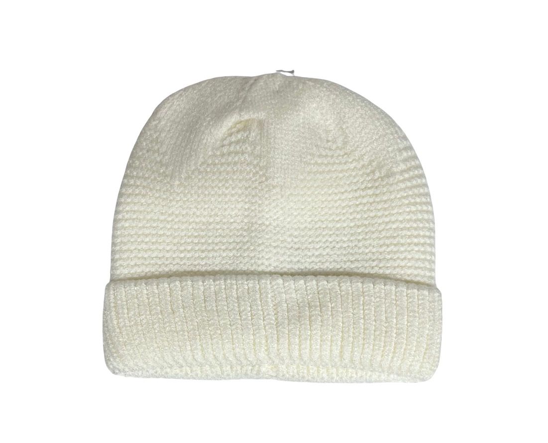 Calikids/Knit Infant Beanie/Cream