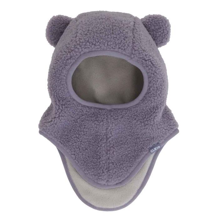 Calikids / Teddy Bear Lined Balaclava / Dark Lavender