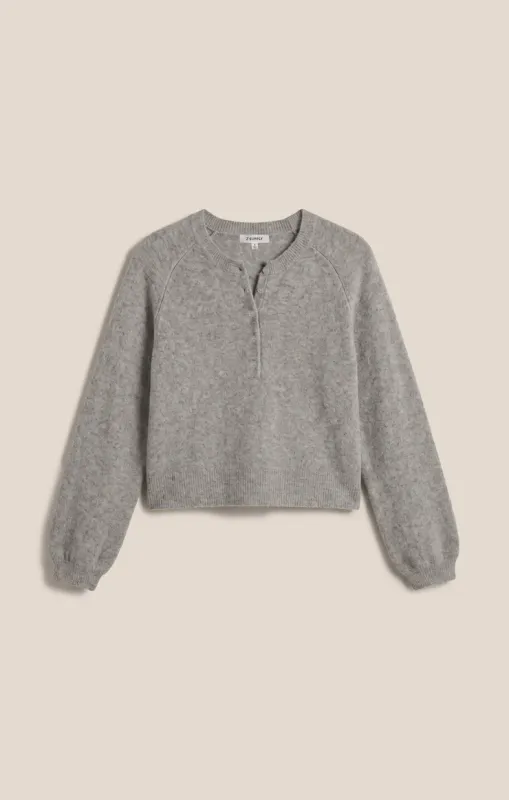 Z Supply/Westmont Henley Sweater/Classic Heather Grey