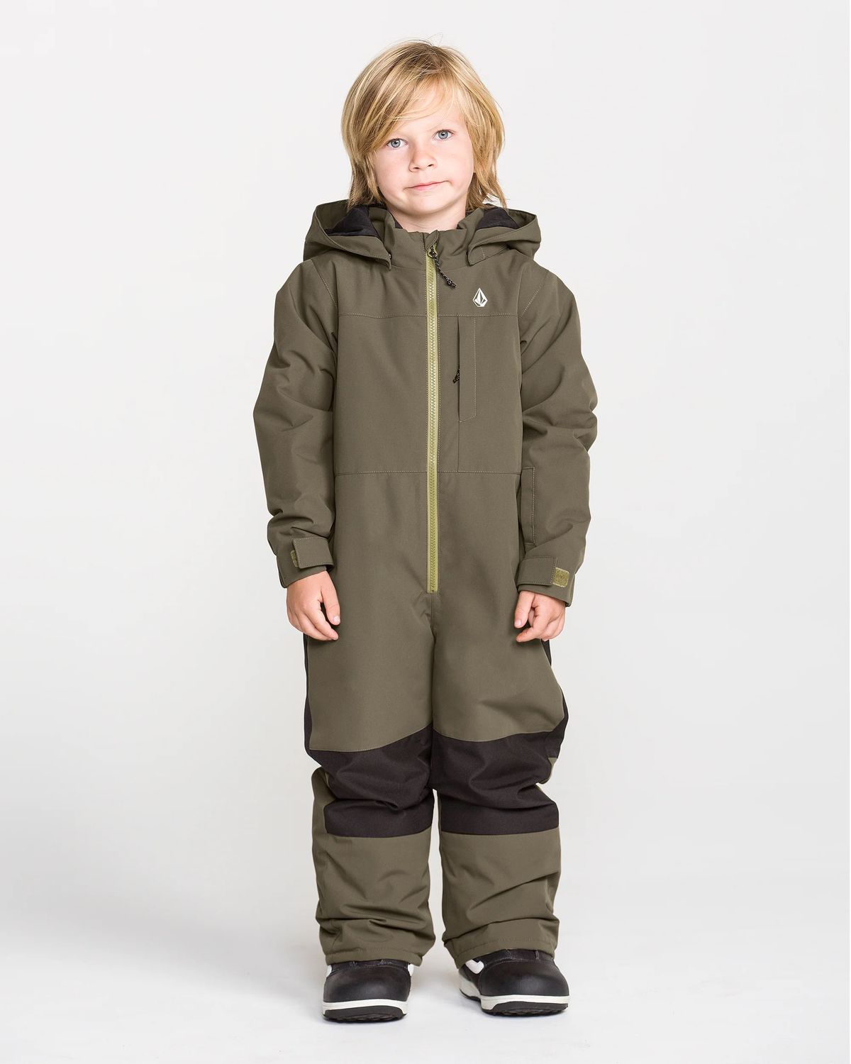 Volcom / Kids Little Flurry One Piece Snowsuit / Teak