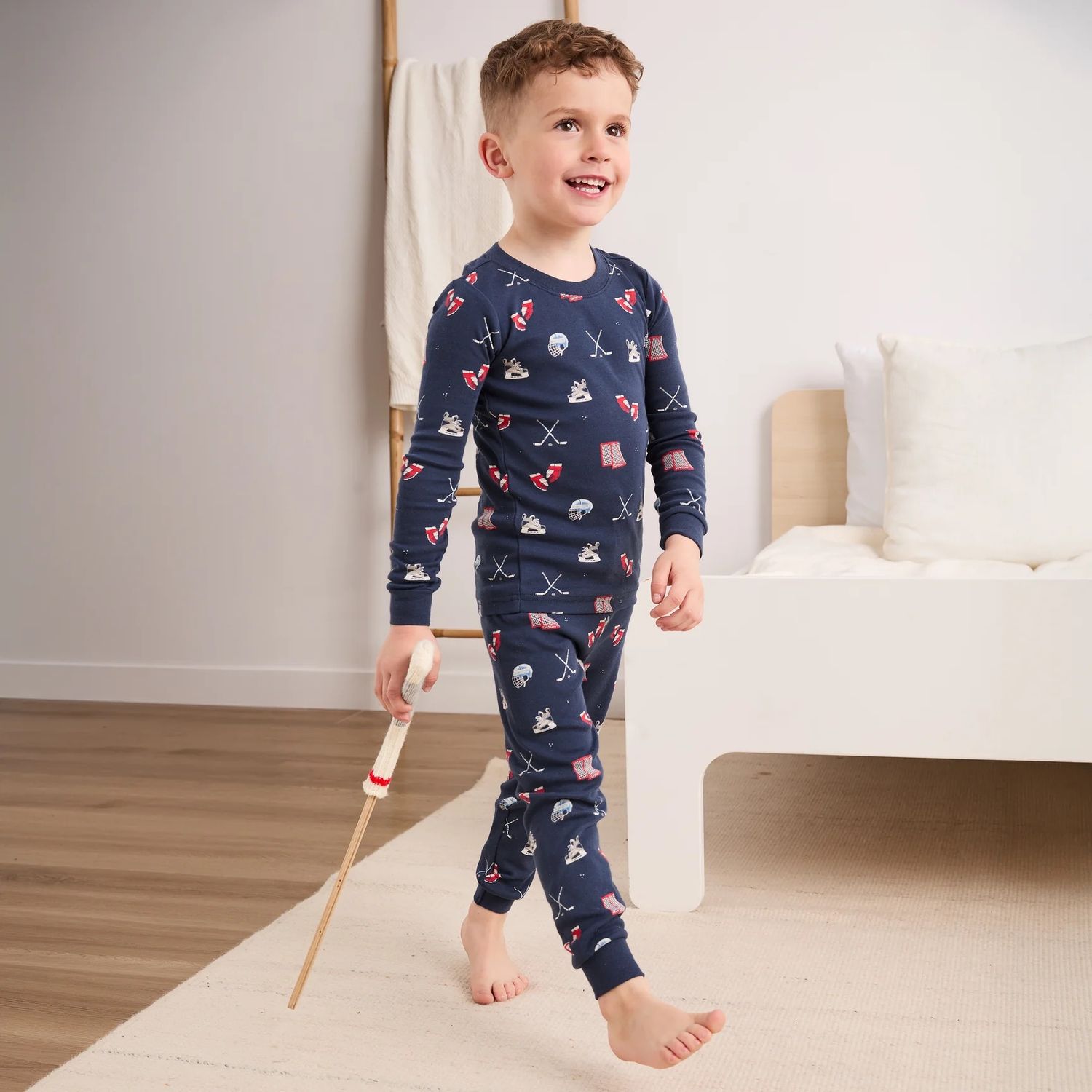 Petit Lem / Kids PJs / Goal Getters on Dress Blue