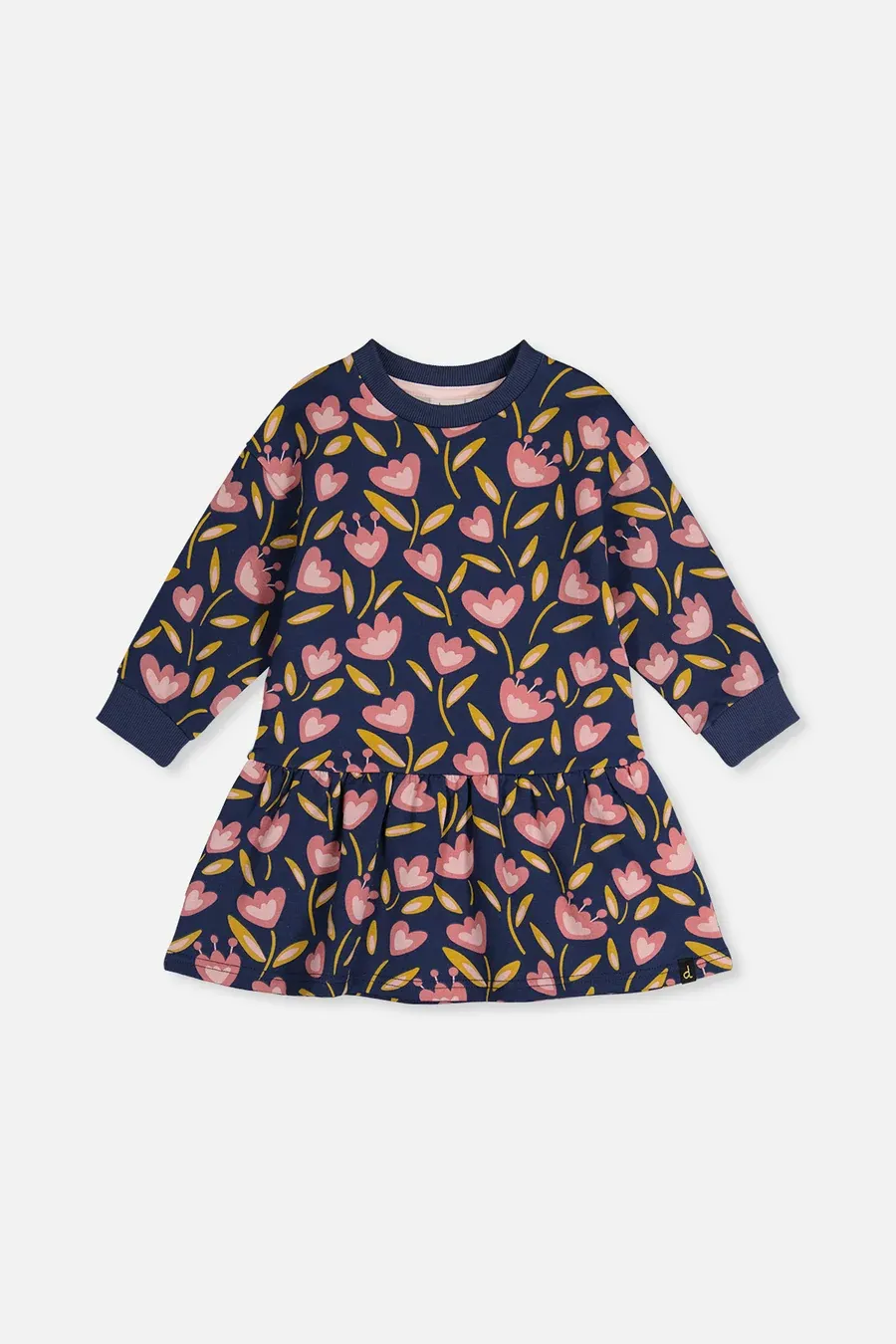 Deux Par Deux/French Terry Dress/Tulips