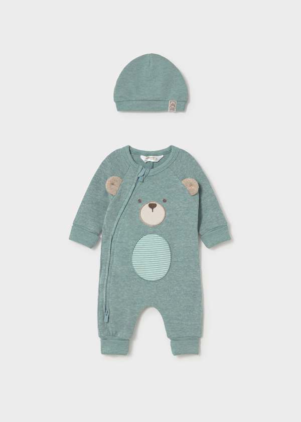 Mayoral / 2659 Newborn One Piece &amp; Hat / Mineral