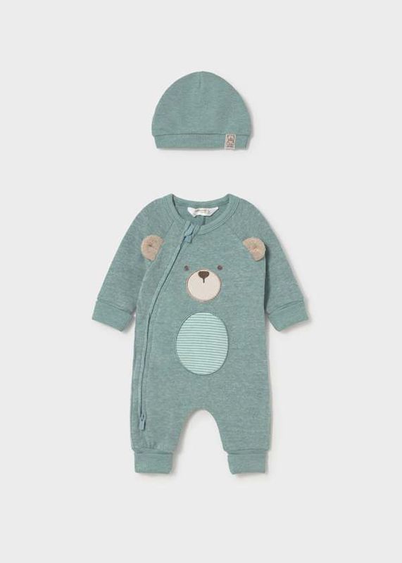 Mayoral / 2659 Newborn One Piece &amp; Hat / Mineral