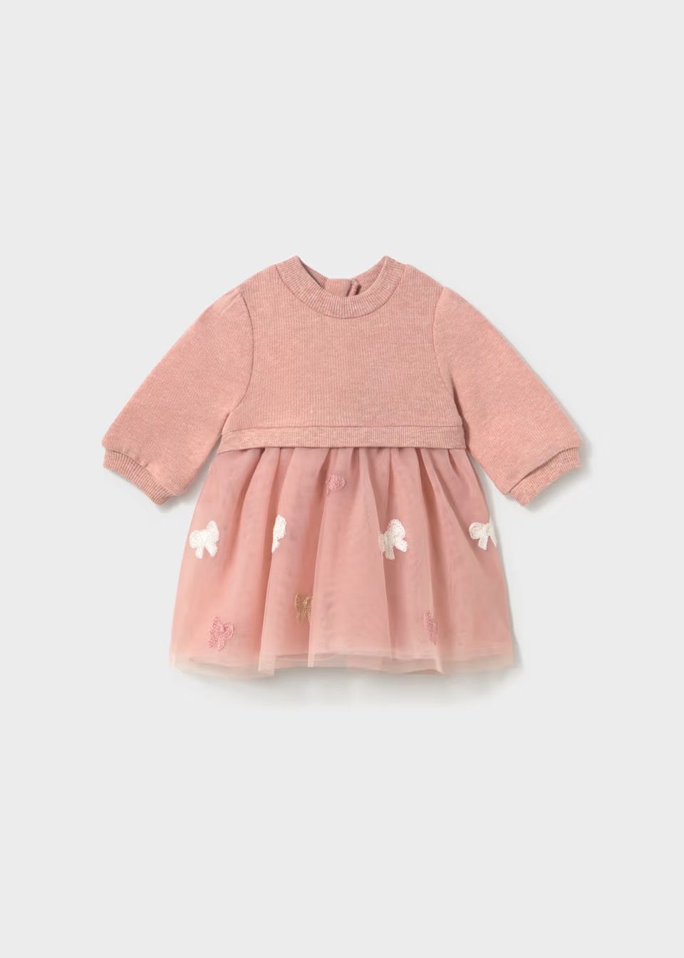 Mayoral / 2825 Newborn Girl Tulle Dress / Pink