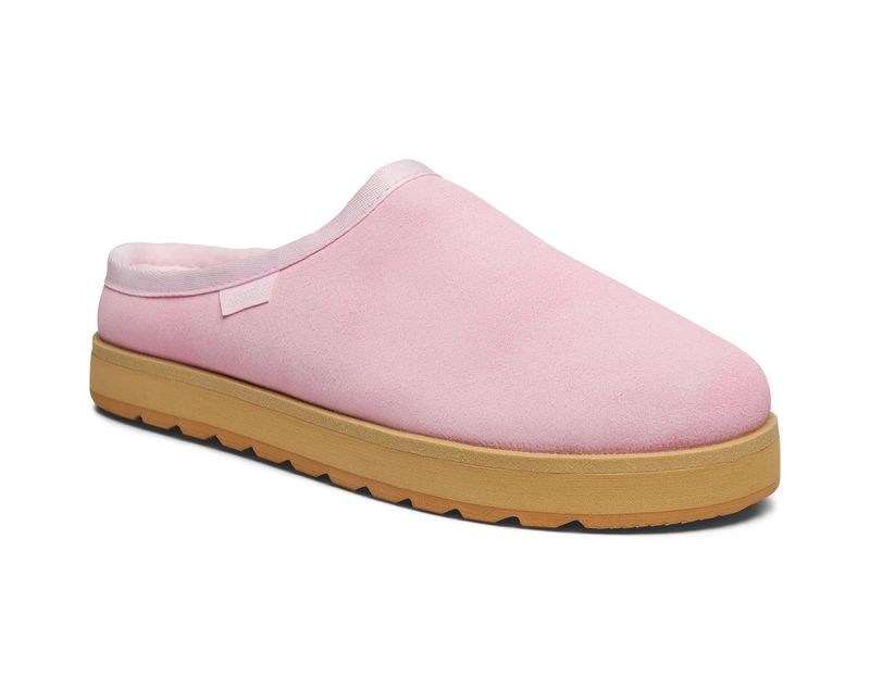 Sanuk / Women's Yoga Cloud Lounger Slippers / Light Pink Leather
