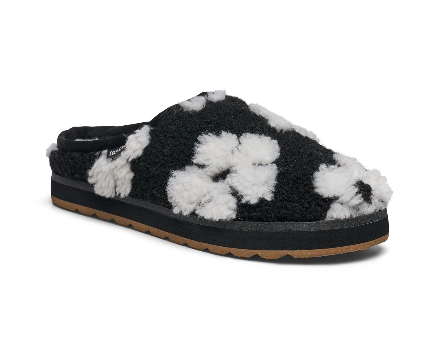 Sanuk / Women's Yoga Cloud Lounger Slippers / Black Daisy