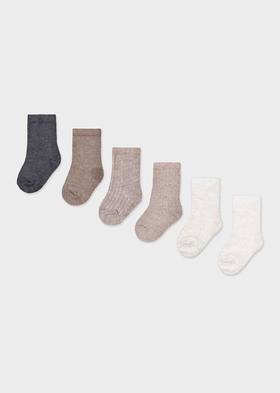 Mayoral / 9110 Newborn 6-Pack Socks / Neutrals