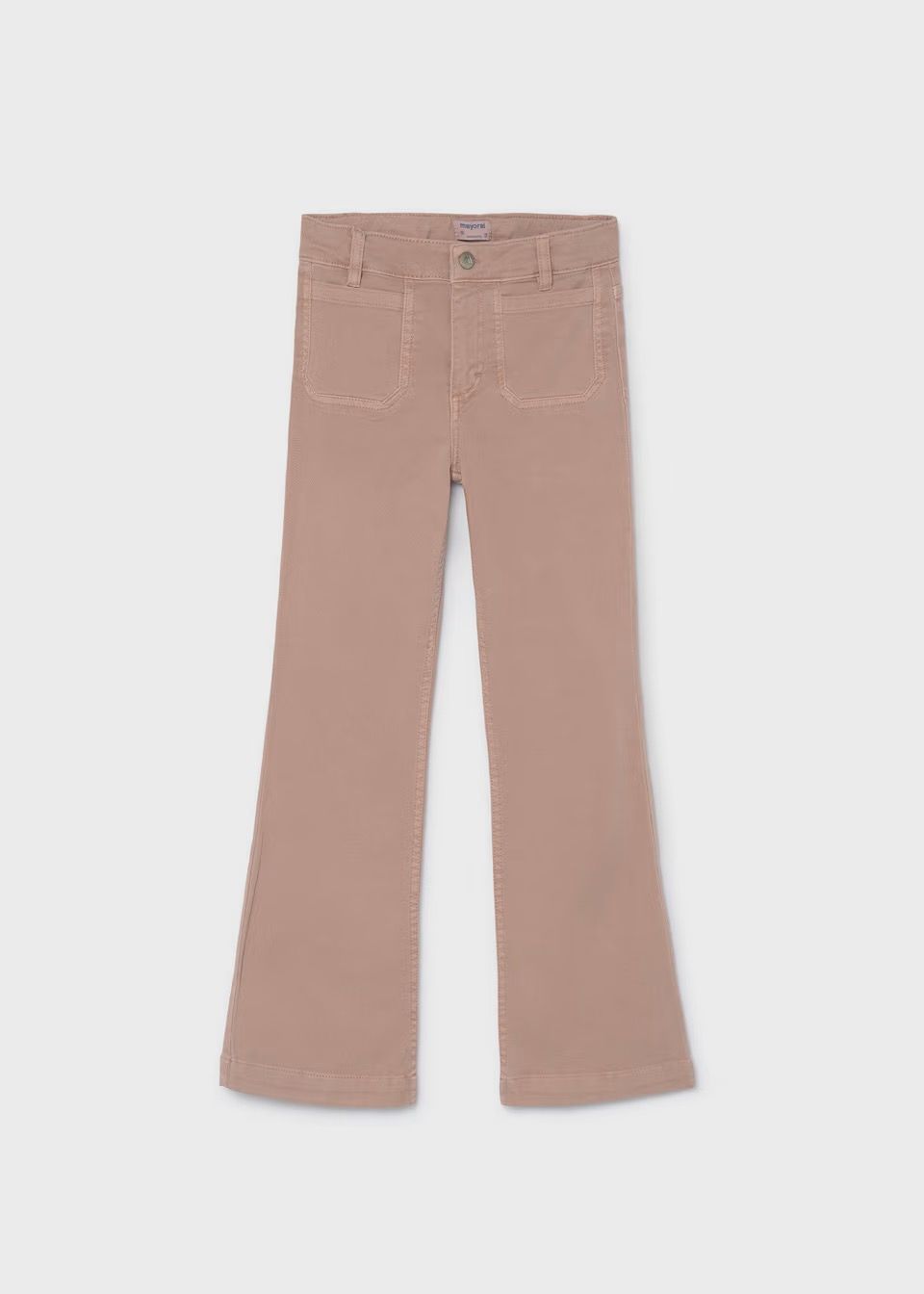 Mayoral / 7501 Youth Girl Twill Flare Pants / Blush