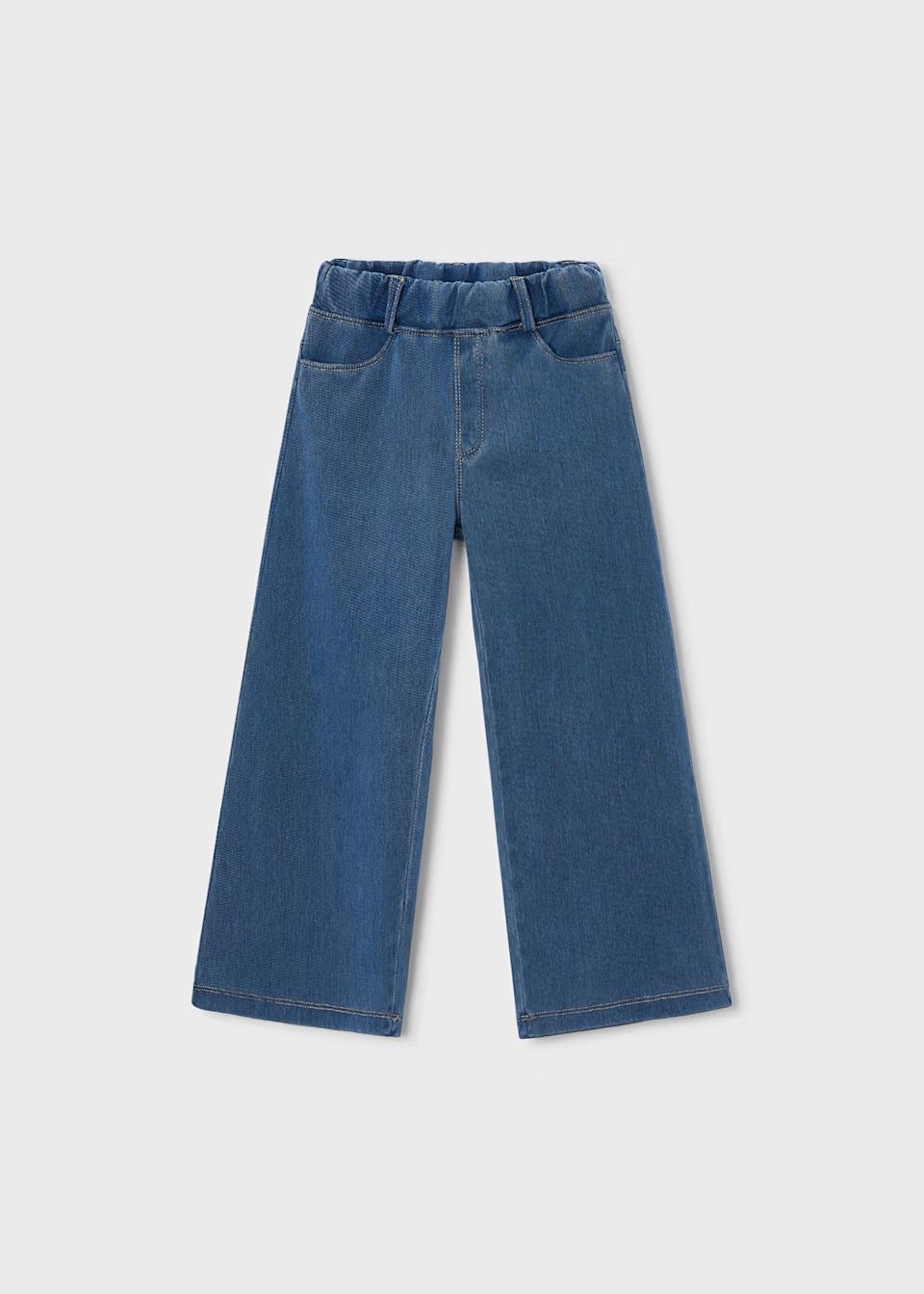 Mayoral / 4501 Girl Wide Leg Jeggings / Light Denim