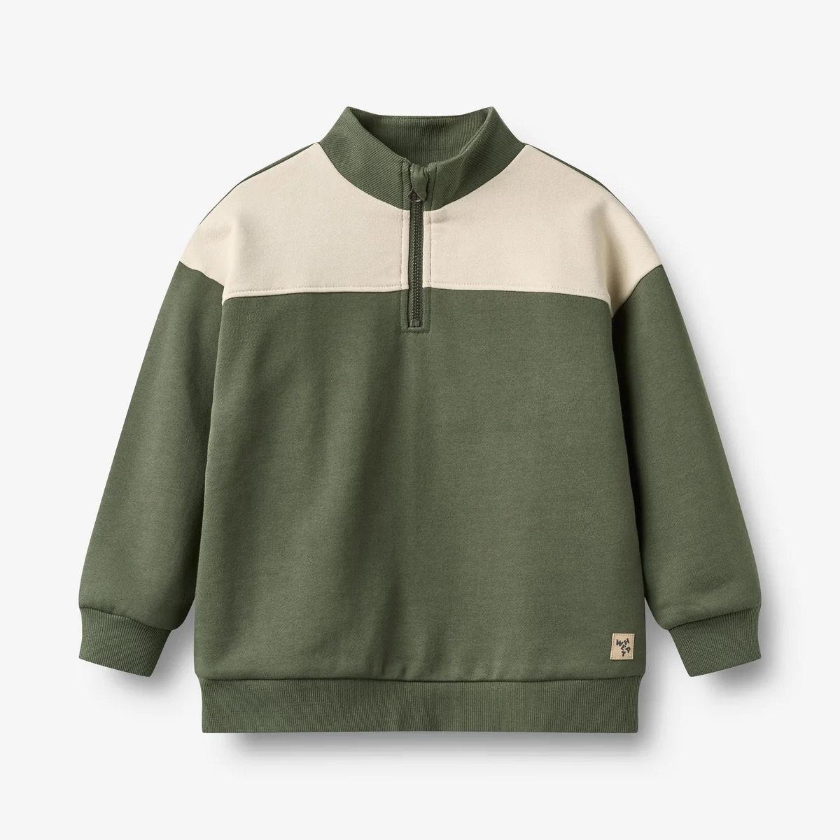 Wheat / Boys Matteo Half-Zip Sweatshirt / Thyme