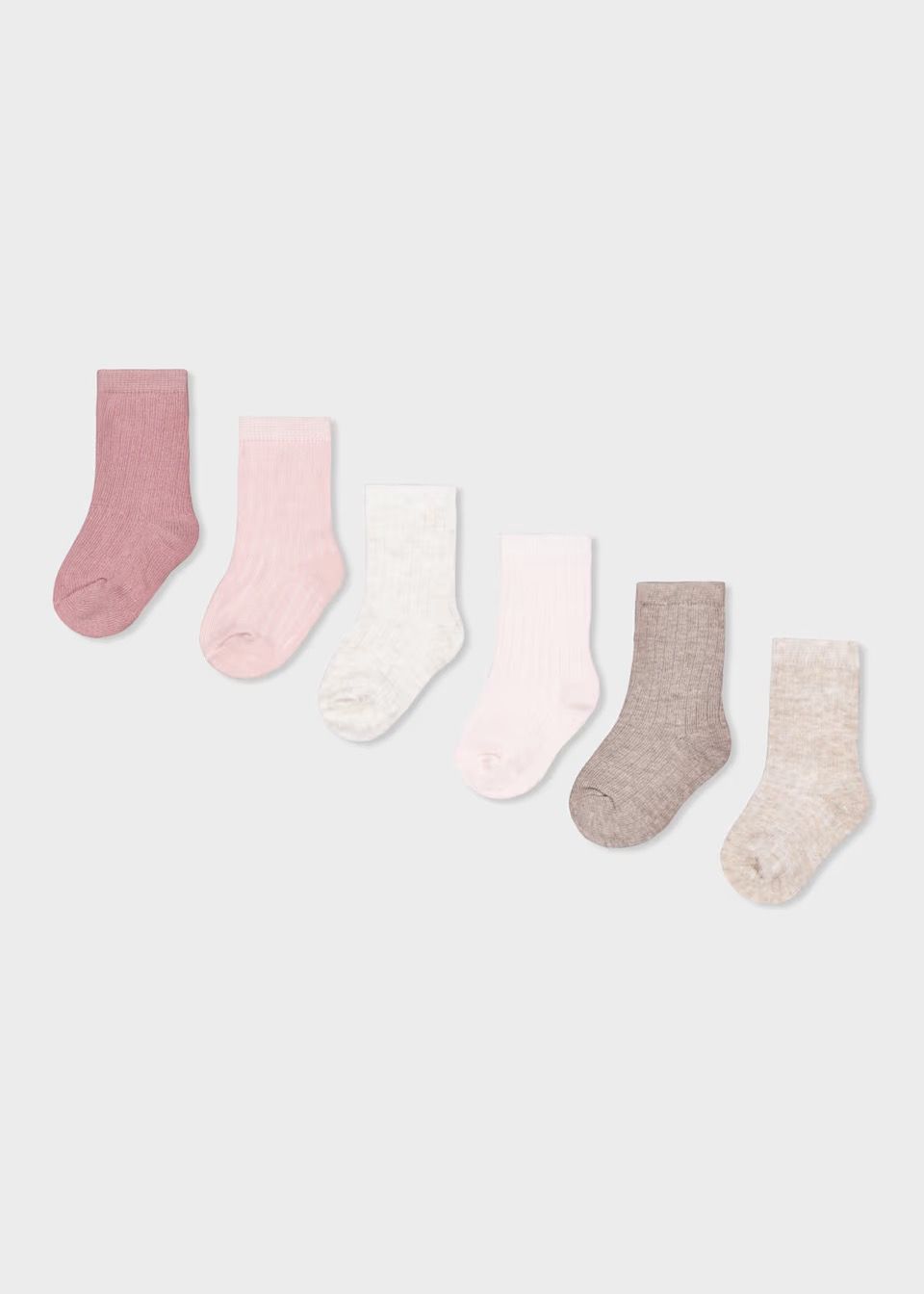 Mayoral / 9110 Newborn 6-Pack Socks / Pinks