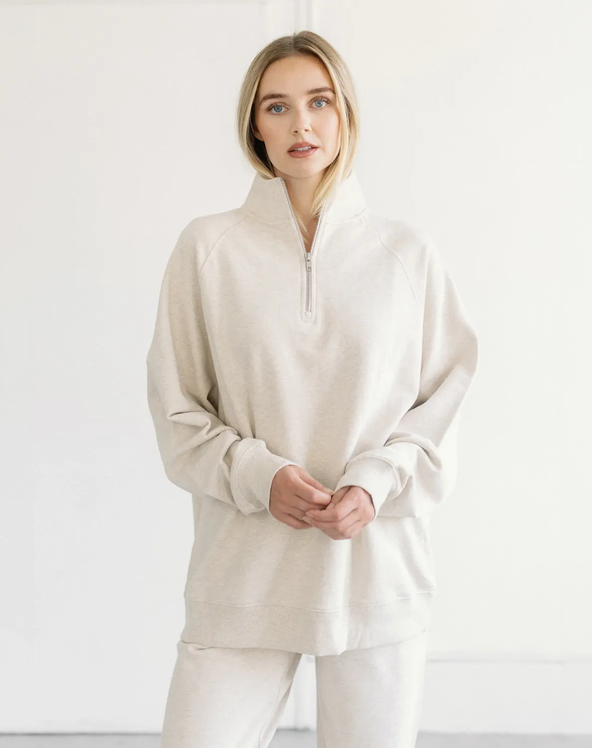 Brunette The Label/1/2 Zip NYBF/Oatmeal