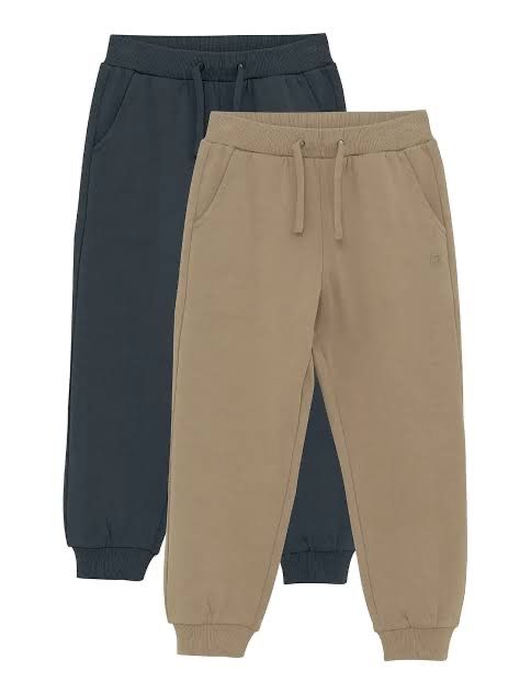 Minymo / 2-Pack Boys Sweatpants / Navy/Fungi