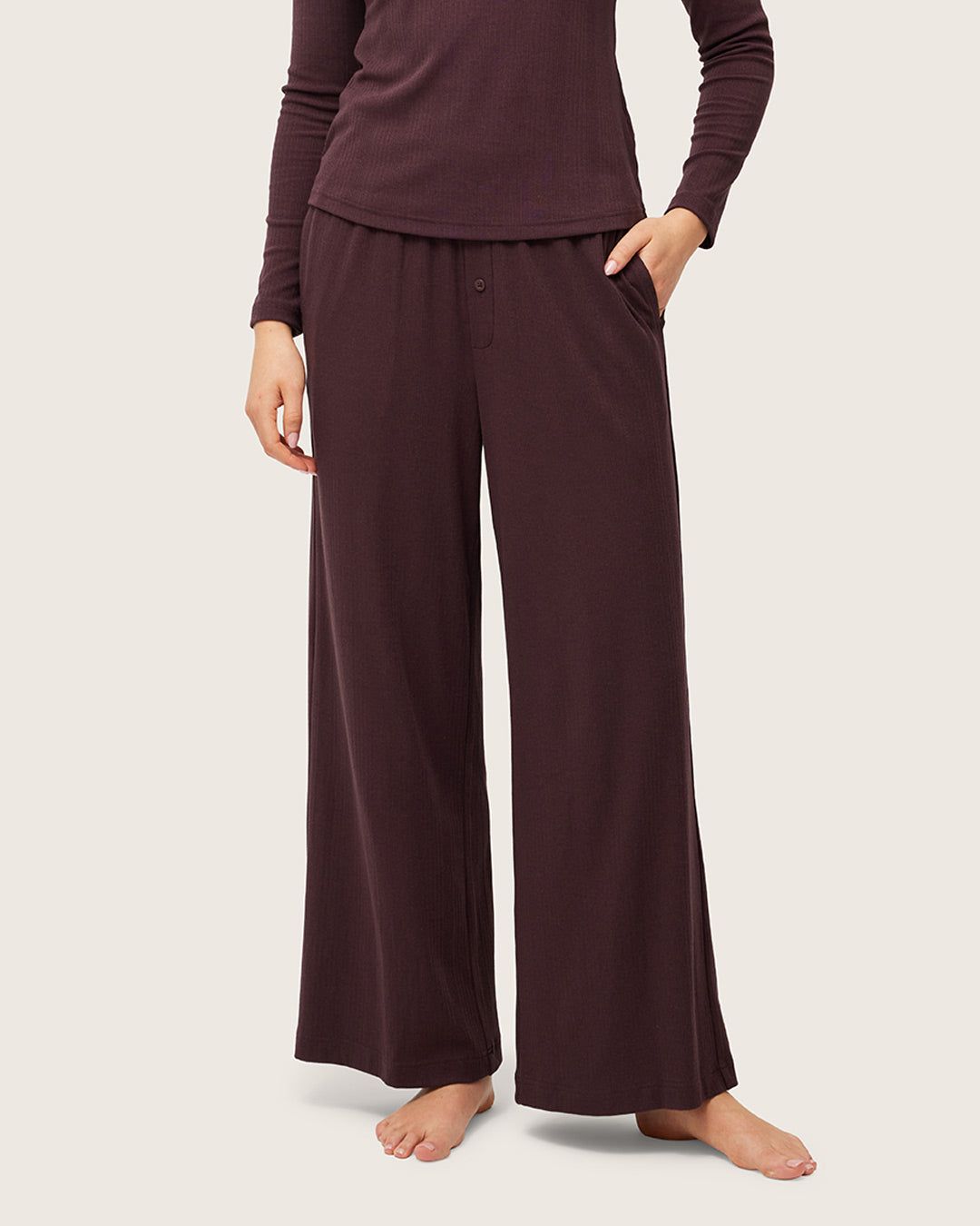 Boody/Airarib Lounge Pants/Mulberry