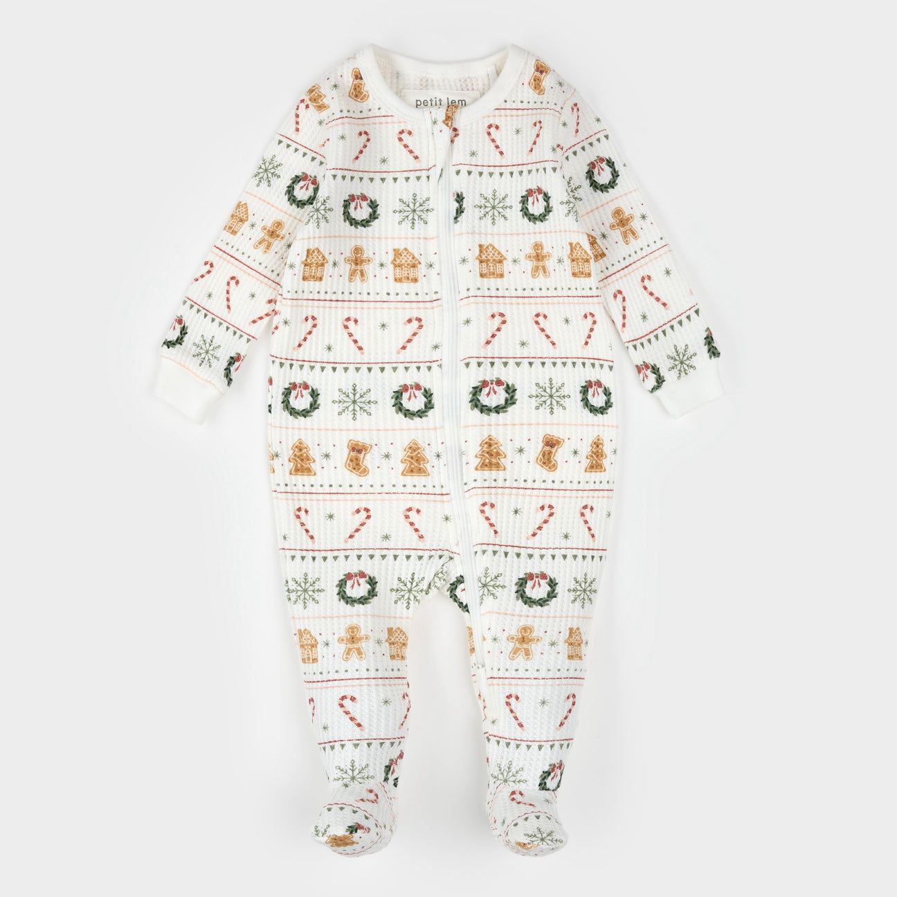 Petit Lem / Thermal Sleeper / Holiday Treats Fair Isle Print