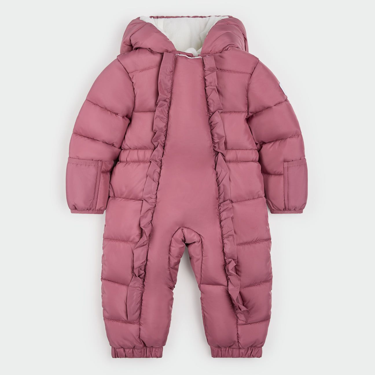 Petit Lem / Hooded Baby Snowsuit / Plum