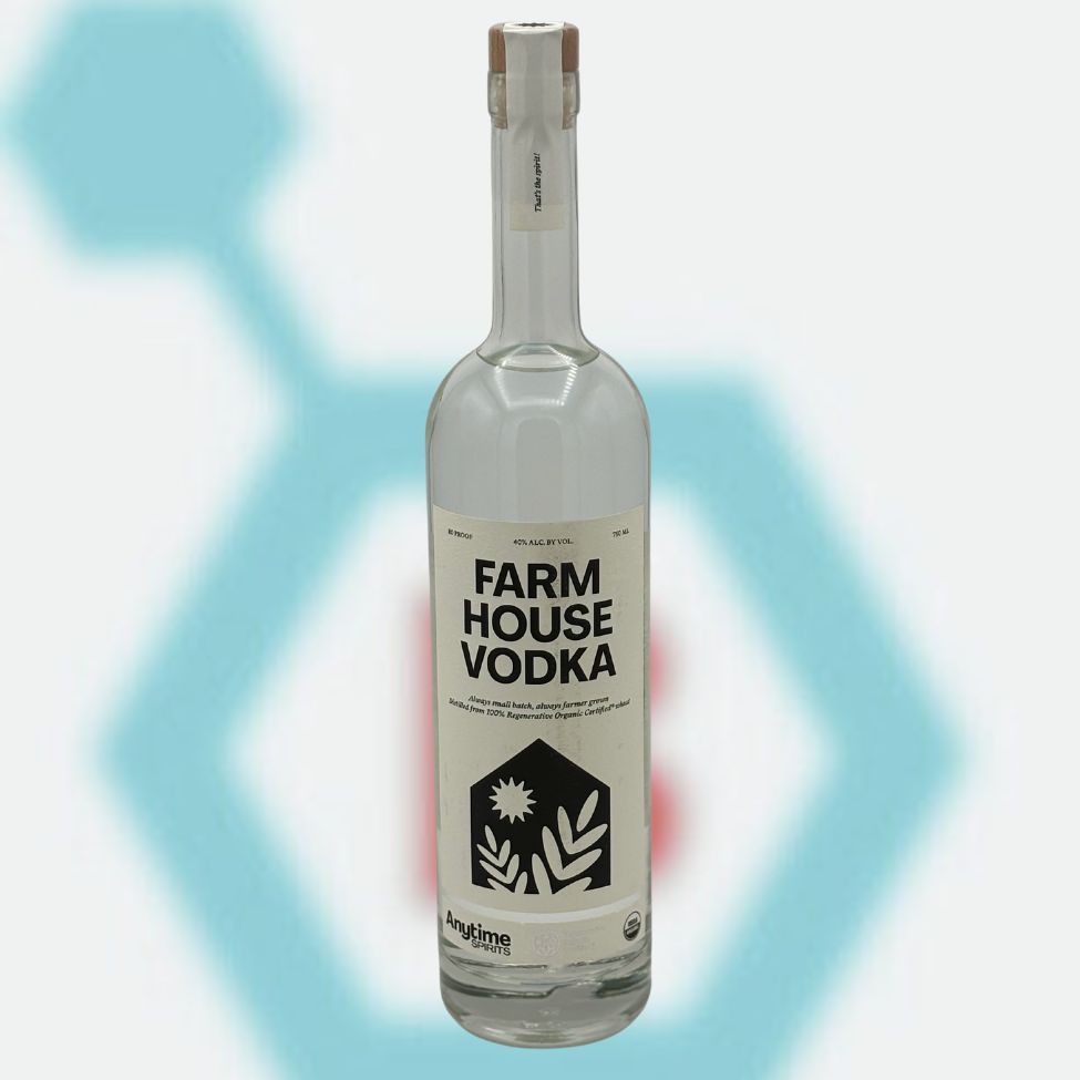 ANYTIME FARM HOUSE VODKA 750ML 40% ABV