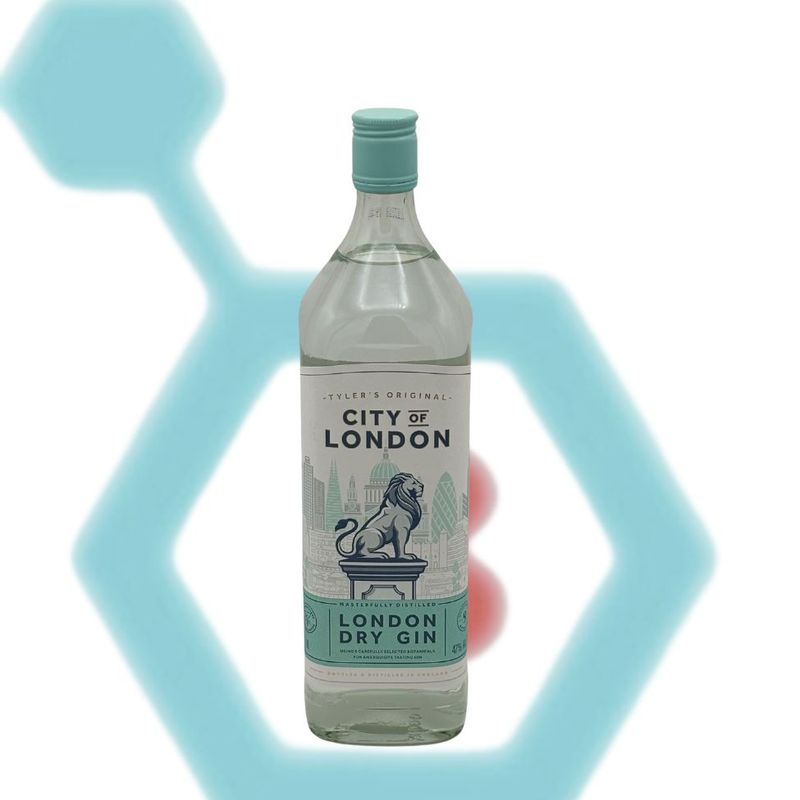 TYLER&#39;S CITY OF LONDON DRY GIN 1L 47% ABV