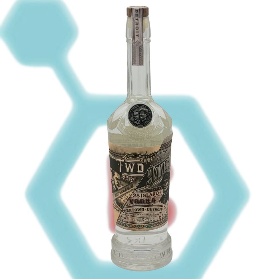 TWO JAMES 28 ISLANDS VODKA 750ML 41% ABV