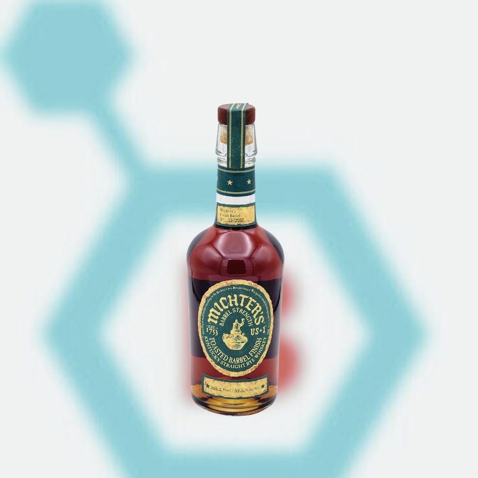 MICHTER&#39;S TOASTED BARREL STRAIGHT RYE 750ML 54.6% ABV