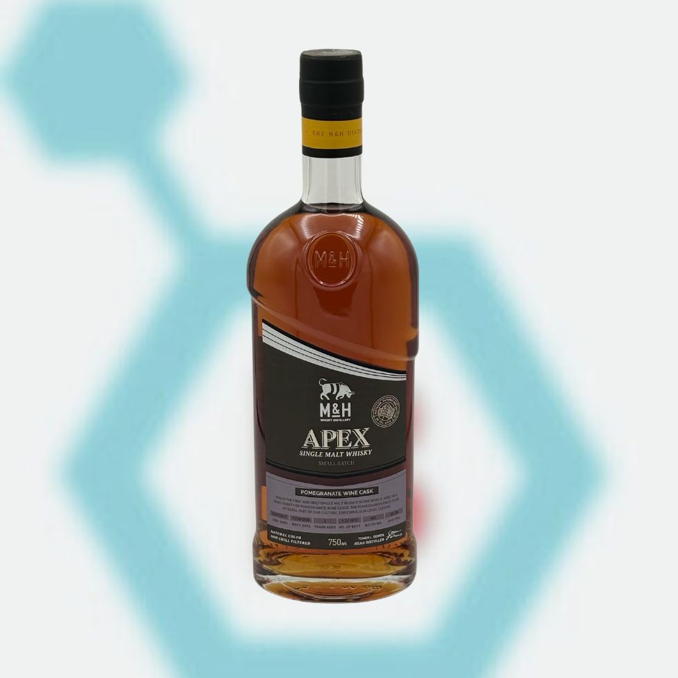 M&amp;H APEX SINGLE MALT POMEGRANATE WINE CASK 750ML 60.3% ABV