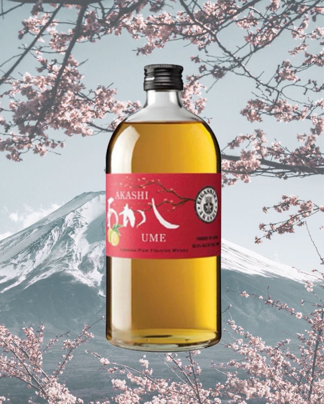 AKASHI UME JAPANESE PLUM FLAVORED WHISKY 750ML 30.5% ABV