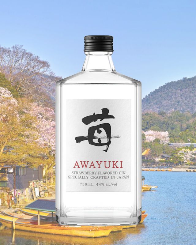 AWAYUKI STRAWBERRY GIN 750ML 44% ABV