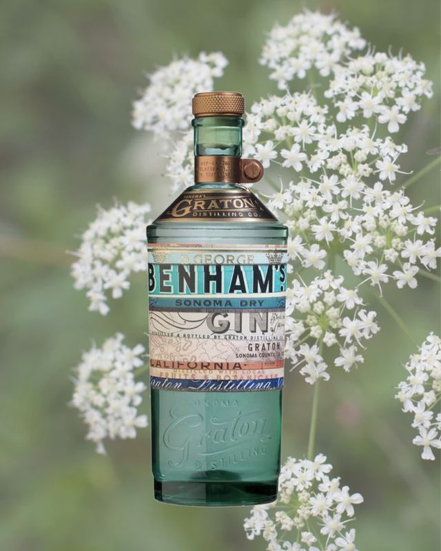 BENHAM&#39;S SONOMA DRY GIN 750ML 45% ABV