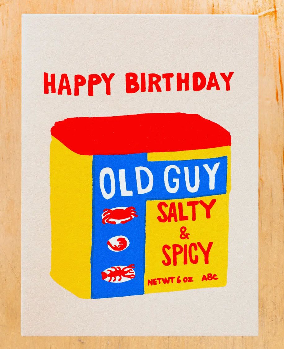 Old Guy Birthday Greeting Card