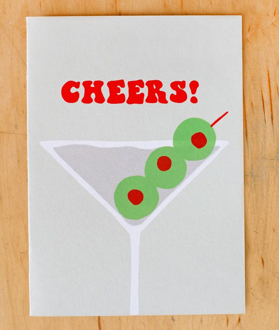 Cheers! Martini Greeting Card
