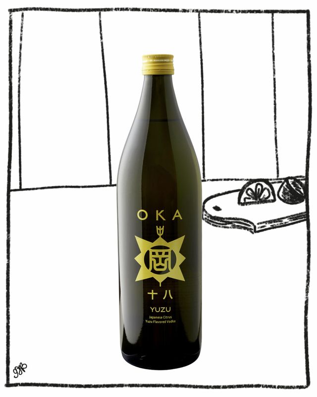 OKA JAPANESE VODKA YUZU FLAVORED 900ML 35% ABV