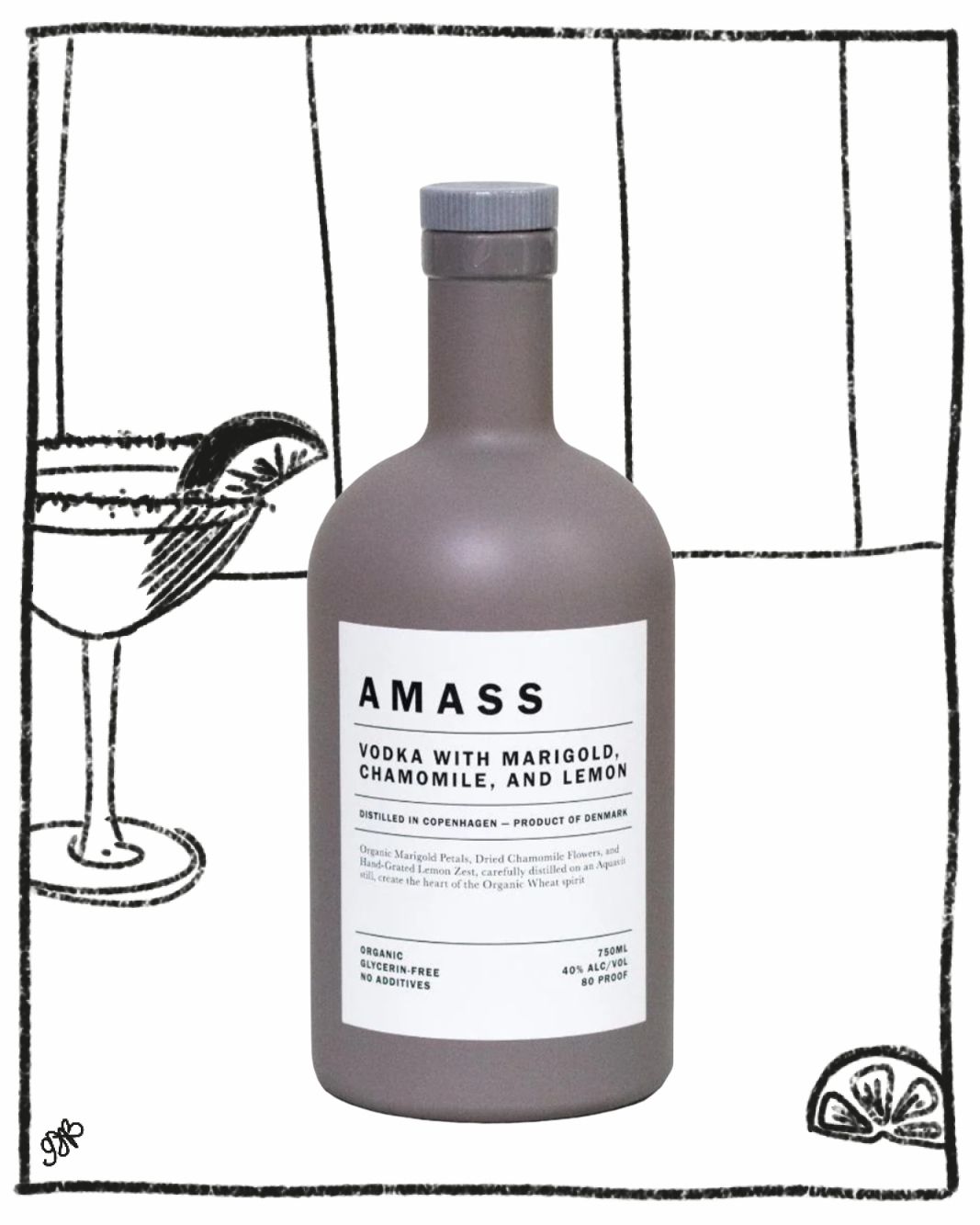 AMASS COPENHAGEN VODKA 750ML 40% ABV