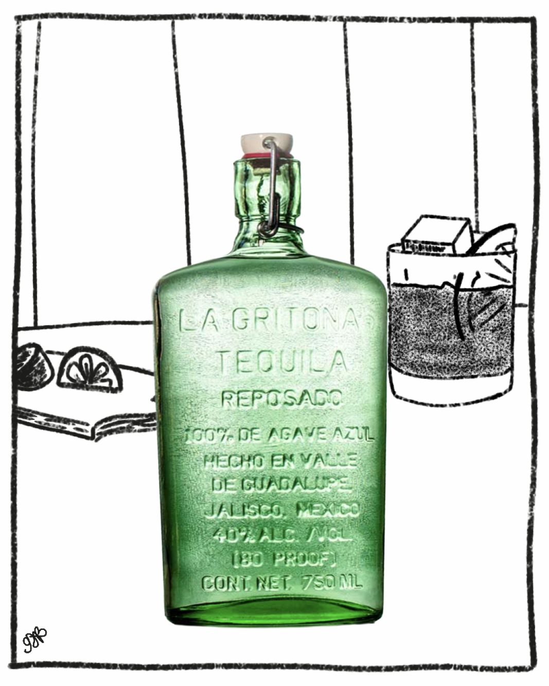 LA GRITONA TEQUILA REPOSADO 750ML 40% ABV