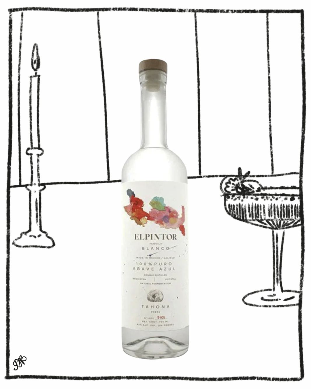 EL PINTOR TEQUILA BLANCO 750ML 42% ABV