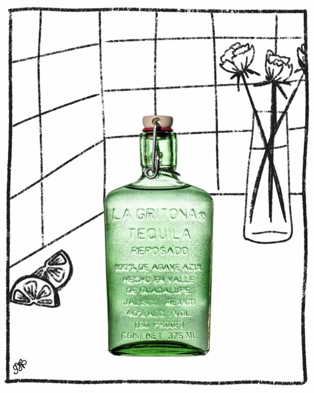 LA GRITONA TEQUILA REPOSADO 375ML 40% ABV