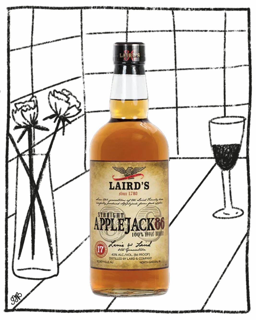 LAIRD&#39;S APPLEJACK 750ML 43% ABV