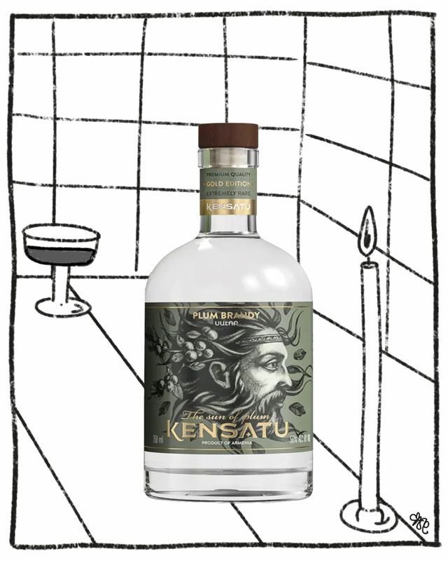 KENSATU PLUM FRUIT BRANDY 750ML 50% ABV