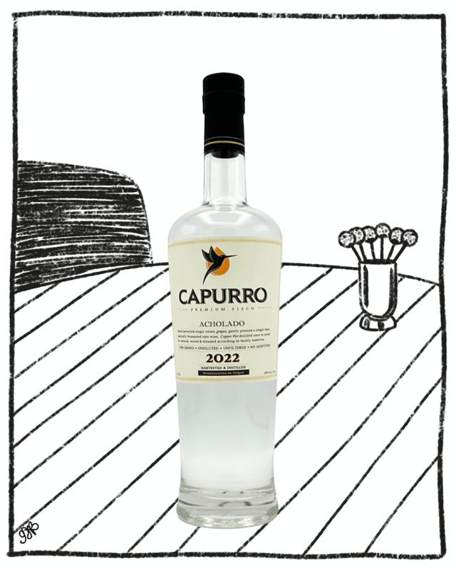 CAPURRO PISCO ACHOLADO 750ML 40% ABV