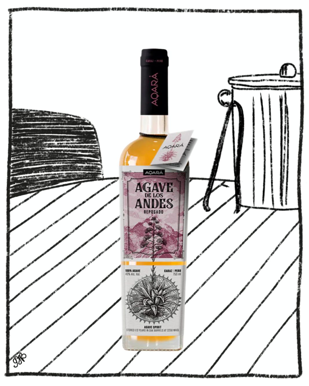 AQARA AGAVE DE LOS ANDES REPOSADO 750ML 40% ABV