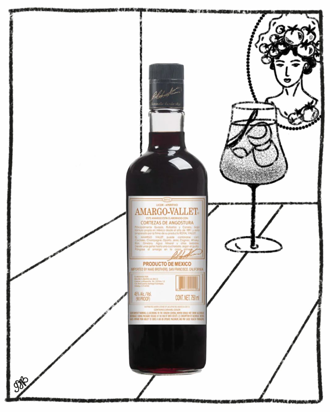 AMARGO VALLET 750ML 45% ABV