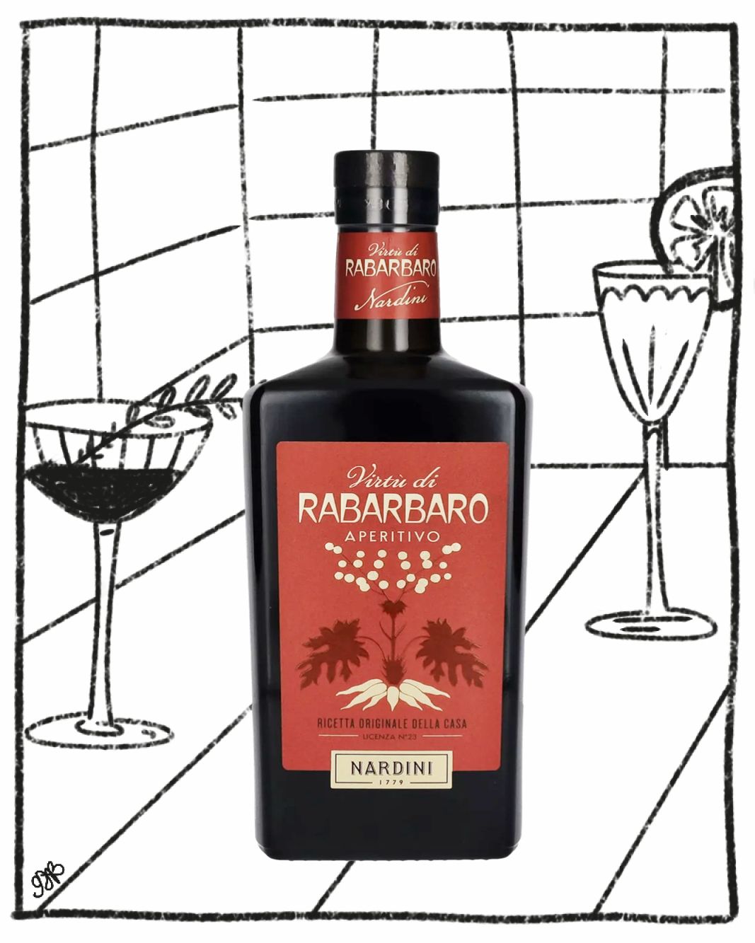 NARDINI RABARBARO 700ML 19% ABV