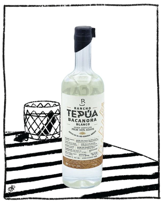 RANCHO TEPUA BACANORA BLANCO 750ML 45.5% ABV
